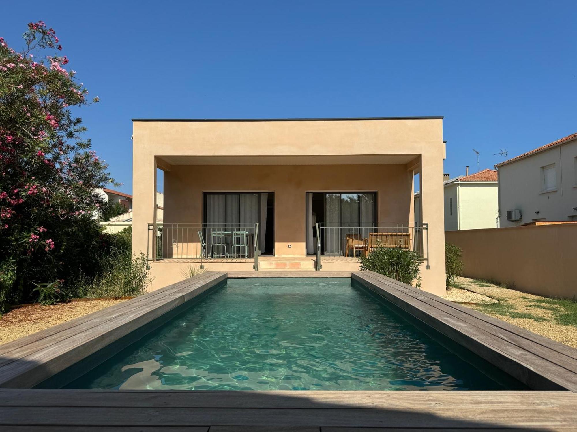 Villa Familiale Avec Piscine Hyper Centre Valras-Plage Extérieur photo